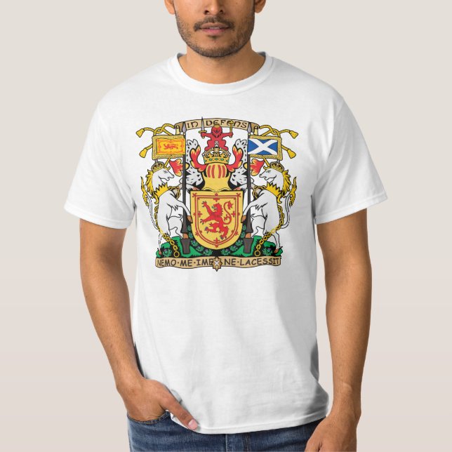 T-shirt da brasão de Scotland (Frente)