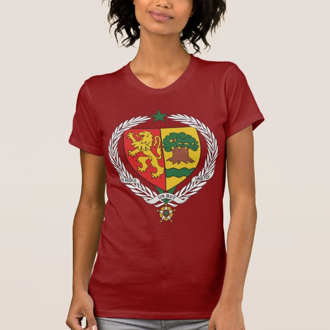 T-shirt da brasão de Senegal (Frente)