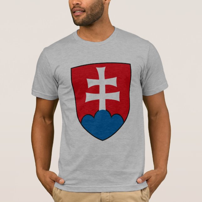 T-shirt da brasão de Slovakia (Frente)