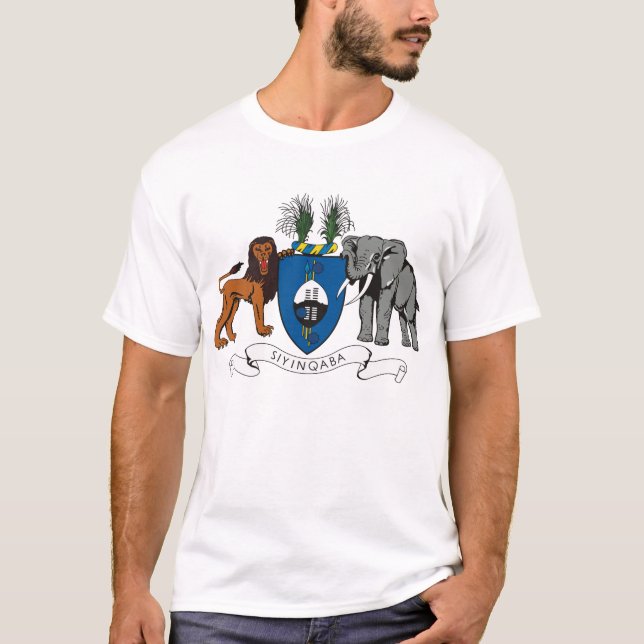 T-shirt da brasão de Suazilândia (Frente)
