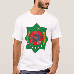 T-shirt da brasão de Turkmenistan