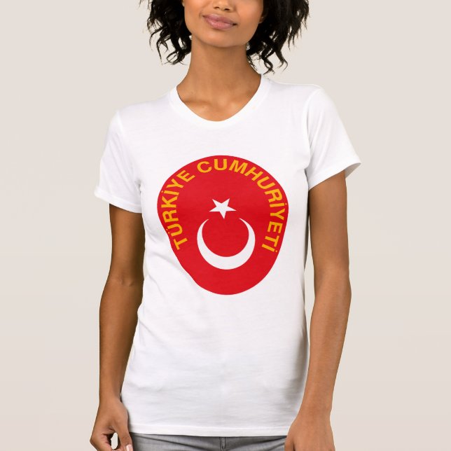T-shirt da brasão de Turquia (Frente)