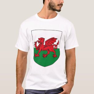 T-shirt da brasão de Wales