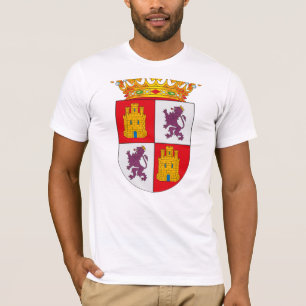 T-shirt da brasão do Castile e do Leon