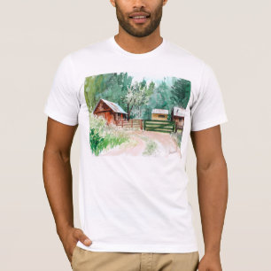T-shirt da cabine da montanha