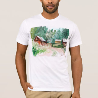 T-shirt da cabine da montanha