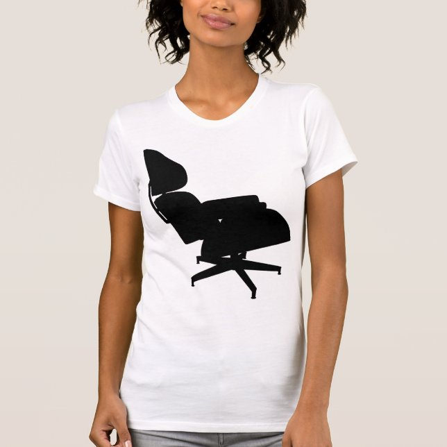 T-shirt da cadeira de sala de estar de Eames (Frente)