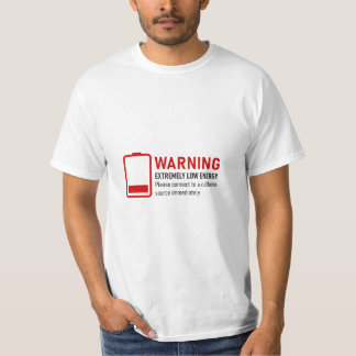 T-shirt da Caffeine de Baixa Energia