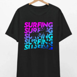 T-shirt da Califórnia em surfe