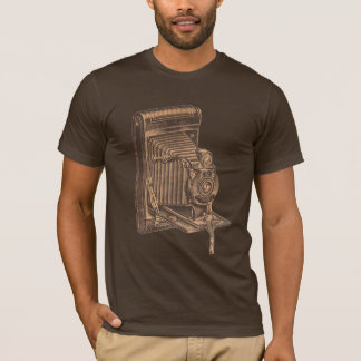 T-shirt da câmera do vintage