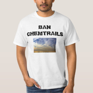 T-shirt Da "camisa de Chemtrails proibição"