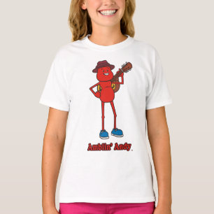 T-shirt da campainha das meninas de Andy