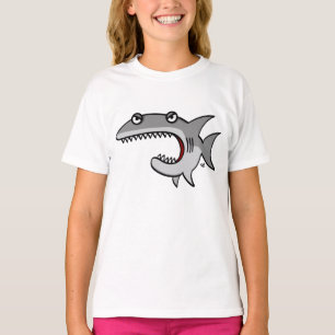 T-shirt da campainha das meninas do tubarão dos