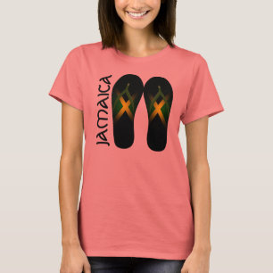 T-shirt da campainha das senhoras Jamaica