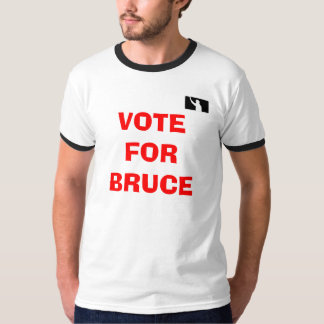 T-shirt da campainha de UEFL "voto para Bruce"