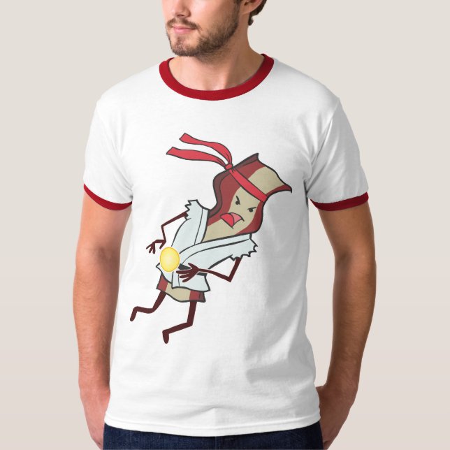 T-shirt da campainha do bacon (Frente)