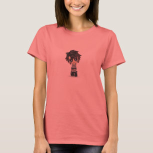T-shirt da campainha do fio de mescla das senhoras