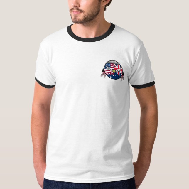 T-shirt da campainha dos homens (Frente)