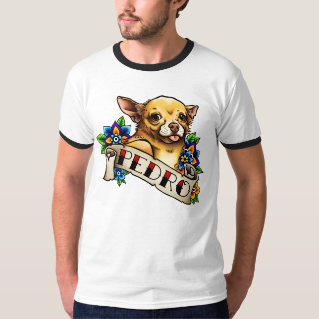 T-shirt da campainha dos homens de Pedro da (Frente)