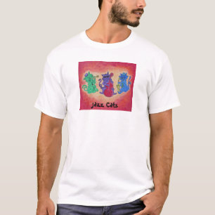 T-shirt da campainha dos homens - gatos do jazz