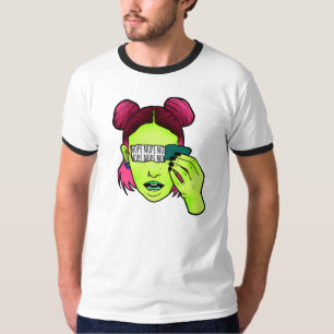 T-shirt da campainha dos homens Trippy da menina