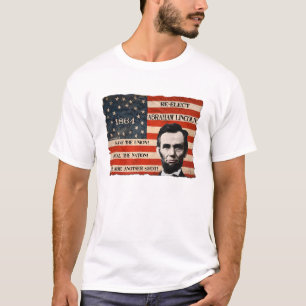 T-shirt da campanha de Abraham Lincoln 1864