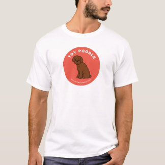 T-shirt da caniche de brinquedo (branco)
