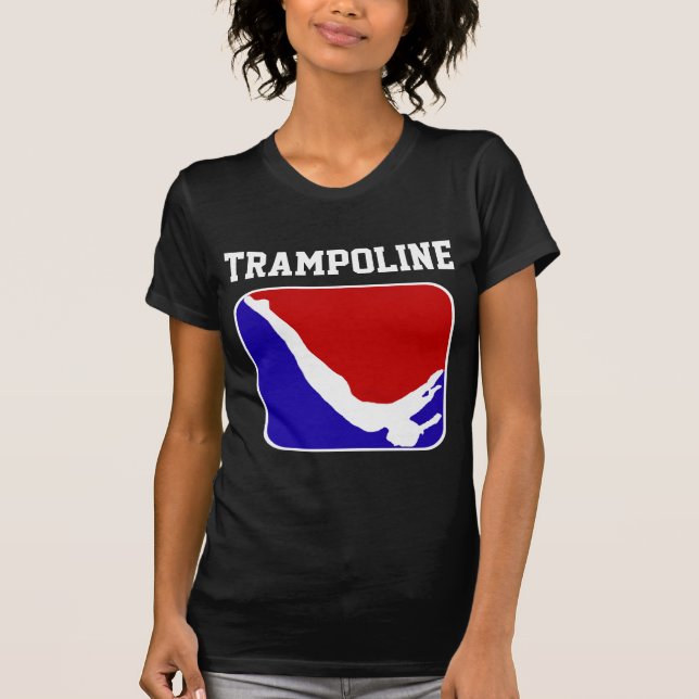 T-shirt da Capa do Short do Gymnast do trampolim (Frente)