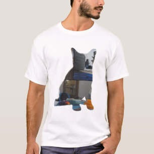 T-shirt da captação do córrego da silhueta de Y