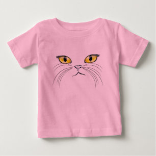 T-shirt da cara do gato