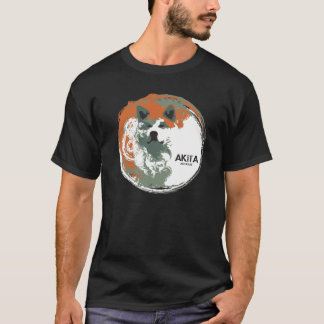 T-shirt da cara do inu de Akita