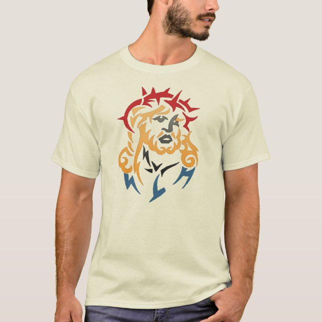 T-shirt da cara do Jesus Cristo (Frente)