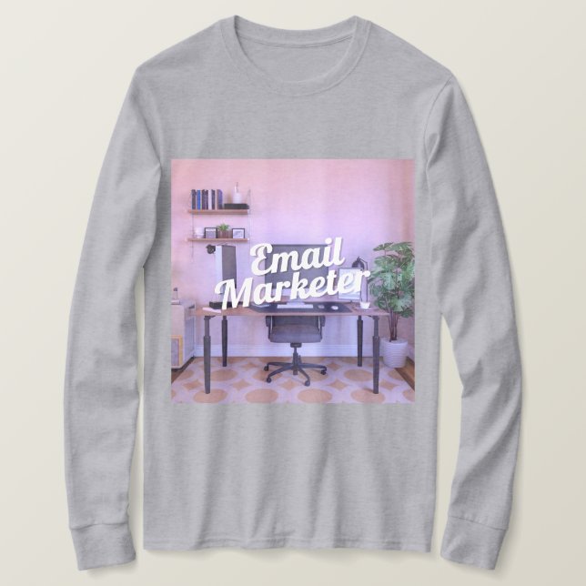 T-Shirt da Carreira do Email Marketer (Frente do Design)