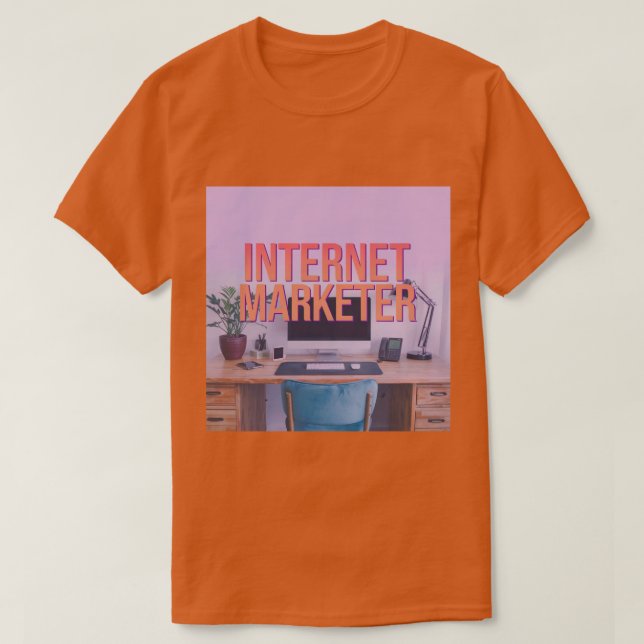 T-Shirt da Carreira do Internet Marketer (Frente do Design)