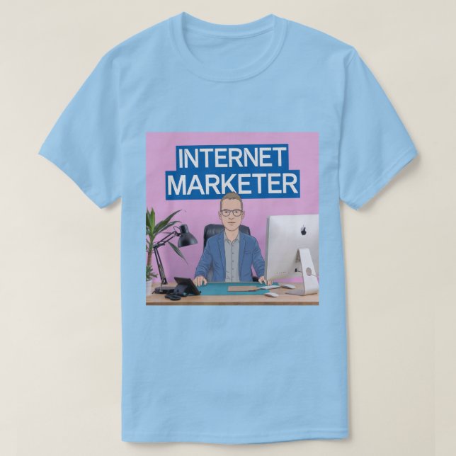 T-Shirt da Carreira do Internet Marketer (Frente do Design)