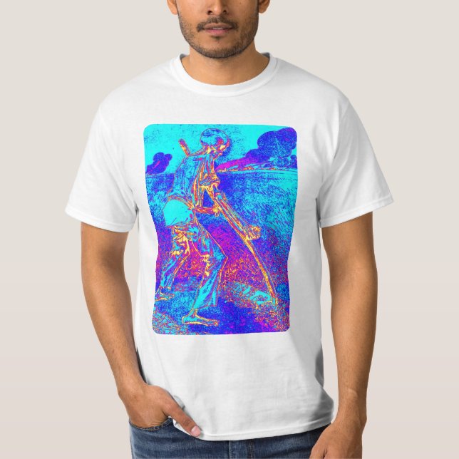 T-shirt da ceifeira do art deco (Frente)