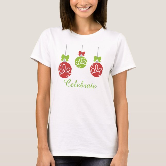 T-Shirt da Celebração de Natal (Frente)
