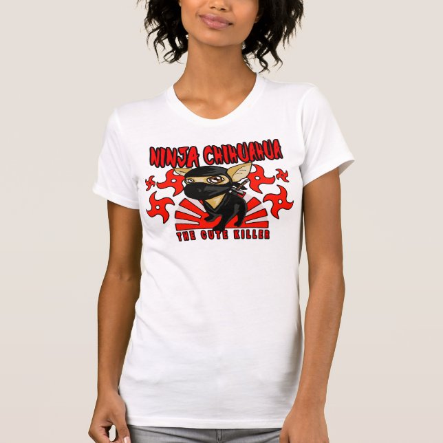 T-shirt da chihuahua de Ninja (Frente)