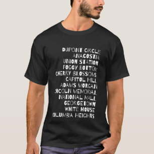 T-shirt da cidade natal do Washington DC