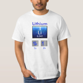 T-shirt da ciência: Lítio