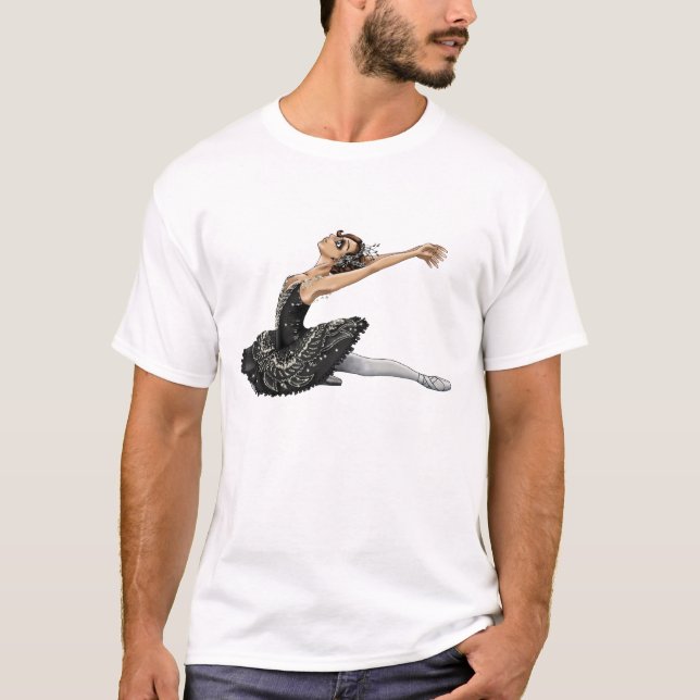 T-shirt da cisne preta (Frente)