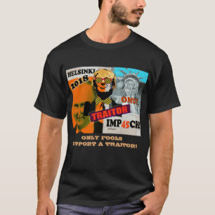 T-shirt da colagem da traição de Putin Helsínqu