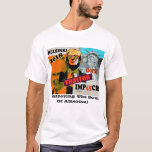 T-shirt da colagem da traição de Putin Helsínqu