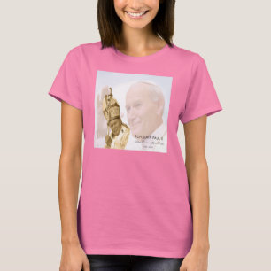T-shirt da colagem de Papa João Paulo II