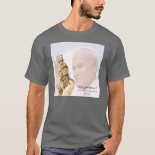 T-shirt da colagem de Papa João Paulo II - homens