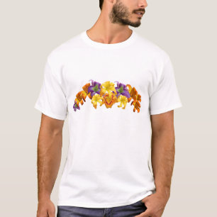 T-shirt da colagem do hemerocallis