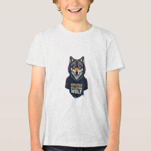 T-Shirt da Coleção de Lobos hipsteres