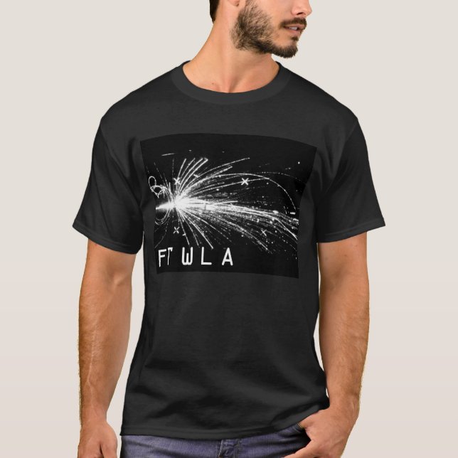 T-shirt da colisão da partícula de FTWLA (Frente)