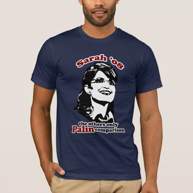 T-shirt da comparação de Palin (Frente)