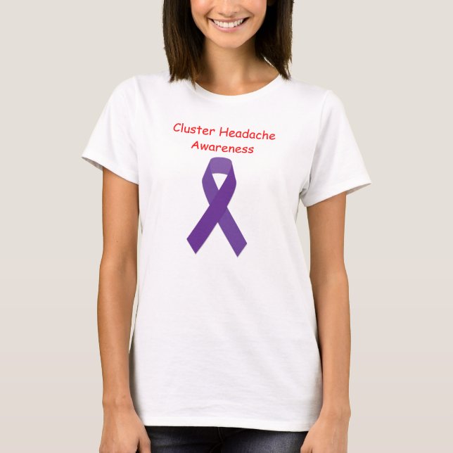 T-shirt da consciência da dor de cabeça de (Frente)